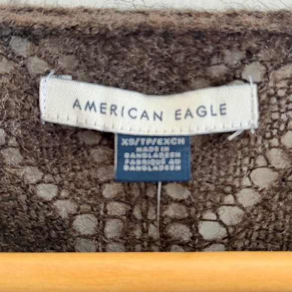 American Eagle Outfitters Brown Tie Front Cardigan in S & XS - Picture 10 of 13
